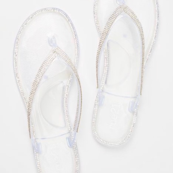 LAST ONE Rhinestone Thong Sandal - Picture 2 of 2